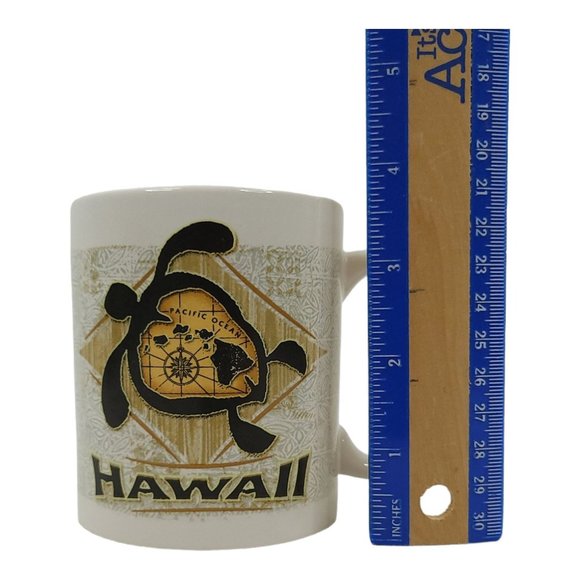Honu Islands Hawaii 12 Oz Coffee Cup Mug Sea Turtle Ceramic Souvenir ABC Stores - Picture 11 of 11